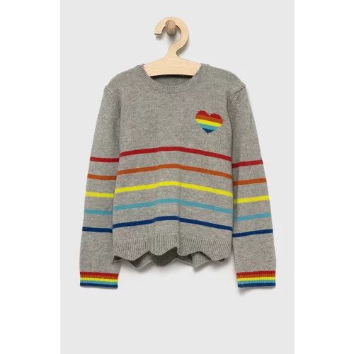 United Colors Of Benetton Otroški pulover siva barva