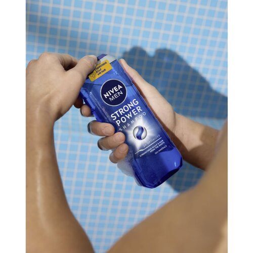 Nivea MEN Strong Power &amp;scaron;ampon za okrepitev in rast las 500 ml Slike