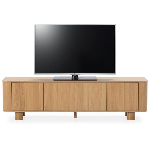 MOME TV komoda u dekoru hrasta u prirodnoj boji 180x50,5x40 cm Padoc &amp;ndash; Slike