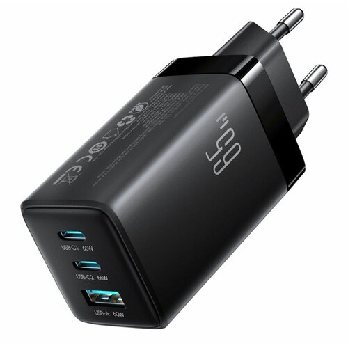 Joyroom polnilec 65W USB 2xTipC TipA GaN PD + 100W kabel črn JR-TG10, (5000219297) Cene