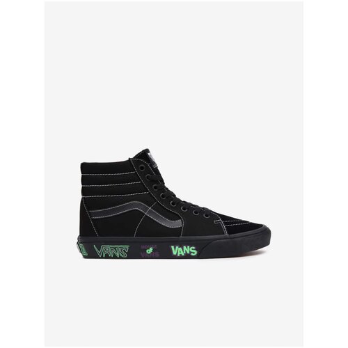 Vans Black Men's Ankle Leather Sneakers - Men's Slike