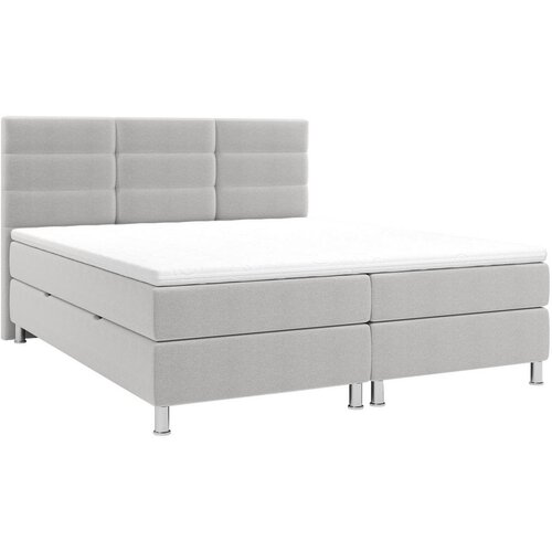 CARRYHOME POSTELJA Z VZMETNICO 140 cm x 200 cm , tekstil sivobež Cene