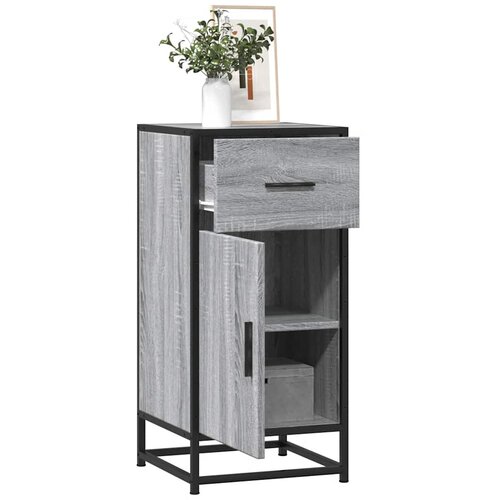 vidaXL Komoda boja hrasta sonome 35,5x35x76 cm konstruirano drvo metal Cijene