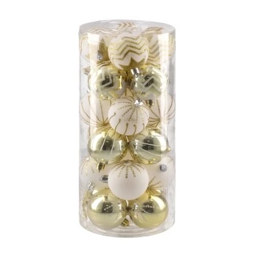 Festa icy set novogodi&amp;scaron;nje kugle set srebrna 6cm 24k ( 780272 ) Slike
