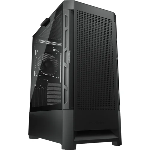 COUGAR GAMING COUGAR | Case Airface Black | PC Case | Mid Tower / Mesh Front Panel / 1 x 120mm Fan / TG Left Panel...