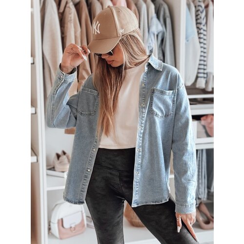DStreet Koszula damska jeansowa oversize BLUJANES niebieska Slike