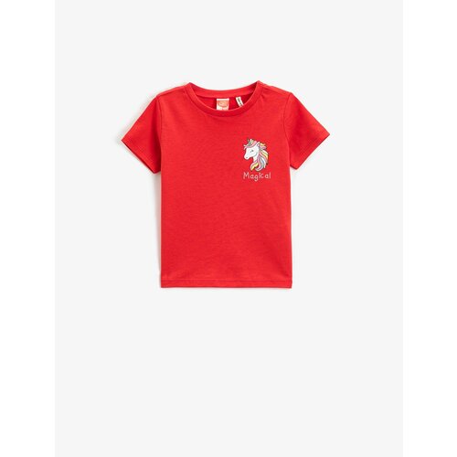 Koton Unicorn Printed T-Shirt Short Sleeve Crew Neck Cene