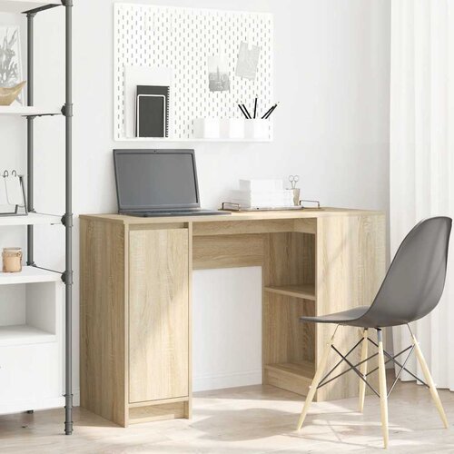 VidaXL Radni stol sonoma hrast 120x42x76 cm konstruirano drvo Slike