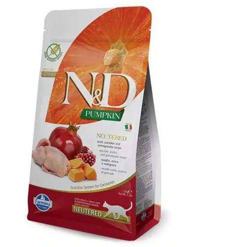 N&d pumpkin Cat Neutered Quail & Pomegranate 5 kg Cene