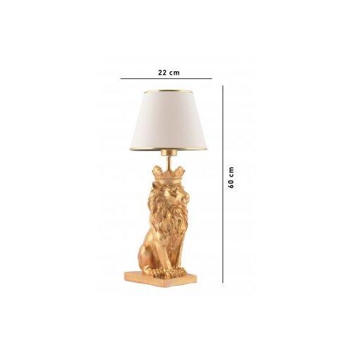 Opviq stona lampa lion king white Slike