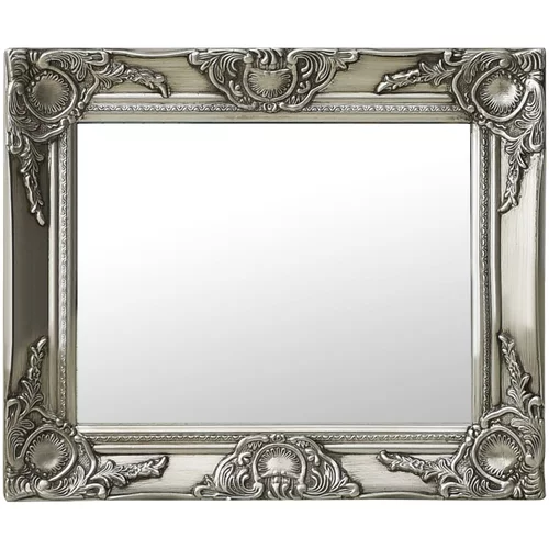  Zidno ogledalo u baroknom stilu 50 x 40 cm srebrno