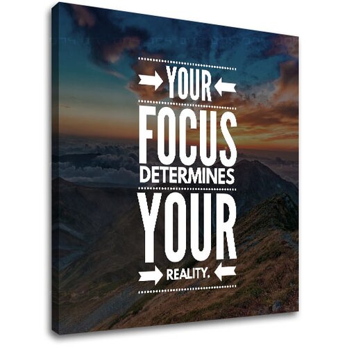  Motivaciona slika na platnu your focus (moderne slike sa) Slike