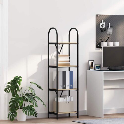 VidaXL Polica sonoma hrast 40 x 30 x 146 cm Konstruirano drvo Slike