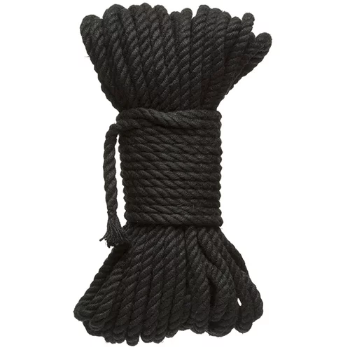 Doc Johnson Merci Bind and Tie 6mm Hemp Bondage Rope 15m Black
