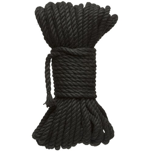 Doc Johnson Merci Bind and Tie 6mm Hemp Bondage Rope 15m Black Slike