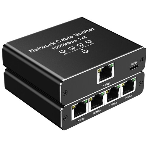 INF Razdelilnik RJ45 Gigabit Ethernet 1 do 2/3/4 Vrata - Raz&scaron;irite Povezljivost Black, (5000276529) Cene