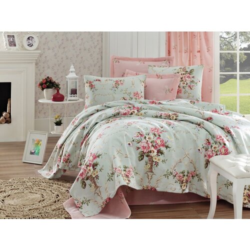 Hanah home set Single prekrivač Alanur, 160x235cm, Menta Slike