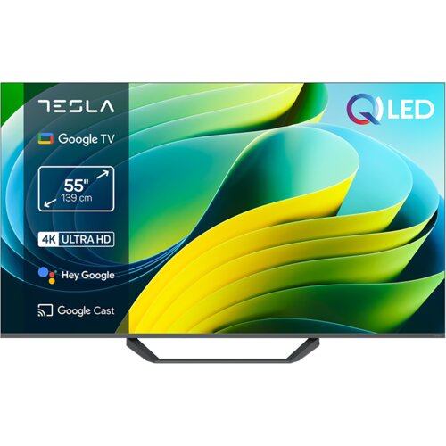 Tesla QLED TV 55" Q55E655GUS UHD Google TV, DVB-T/T2/C/S/S2;HDMIx3:USBx2:CI;2x12W Box Zvucnici Cijene