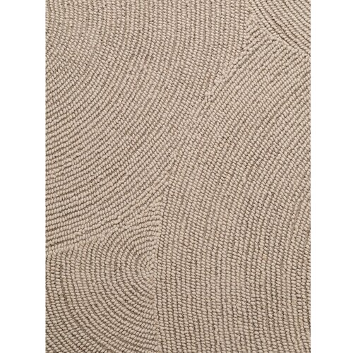 Hanse Home Bež ročno tkana volnena okrogla preproga &amp;oslash; 200 cm Eleni Light Beige &amp;ndash; Slike