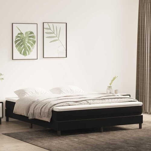 Krevet s boxspring oprugama bez madraca crni 180x220 cm bar&amp;scaron;un - Crna 180 x 220 cm 25 cm Slike