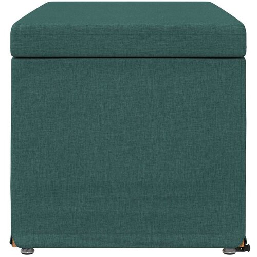  Stolica Tamnozelena 81 x 41 x 40 cm Tkanina i konstruirano drvo - Tamnozelena 80 cm tkanina Slike