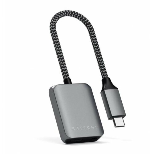 Satechi usb-c to 3.5mm audio & pd adapter - space grey Cene