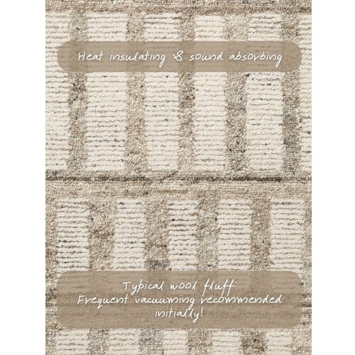 Vikosa Kremno bela ročno tkana volnena preproga 80x150 cm Boho 1.0 Linara &amp;ndash; Slike