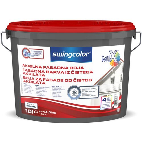 SWINGCOLOR Fasadna barva iz čistega akrilata (barva: bela, 10 l, mat) Cene