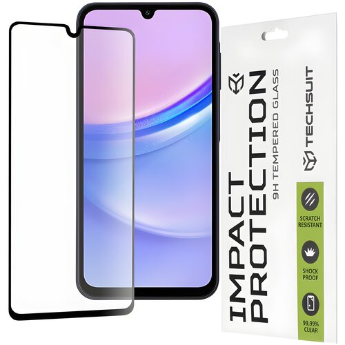 Techsuit za&amp;scaron;čitno celoplo&amp;scaron;no steklo 111D za Samsung Galaxy A15 5G/Galaxy A15/Galaxy A24 4G /Galaxy A25 5G/Galaxy M15 - Črna Slike