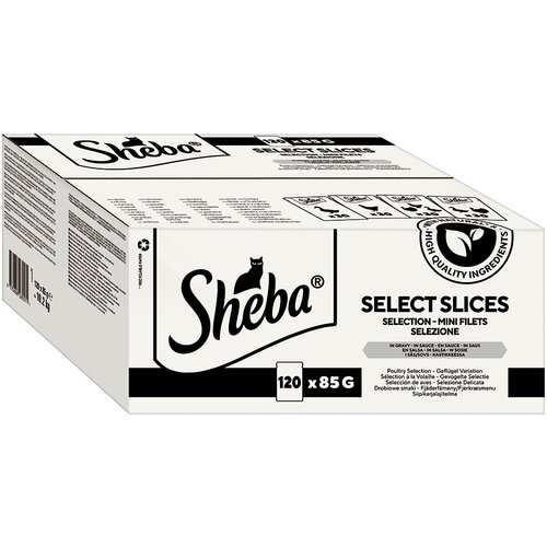 Sheba Multi pakiranje vrećice 120 x 85 g &amp;ndash; Izbor u umaku (varijante s peradi) Slike