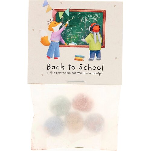 Die Stadtgärtner Cvetlične kroglice "Back to School - &scaron;olska tabla" - 5 k. Cene