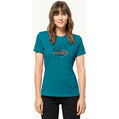 Ženska majica HIKING S/S GRAPHIC T W T-shirt - PLAVA Slike