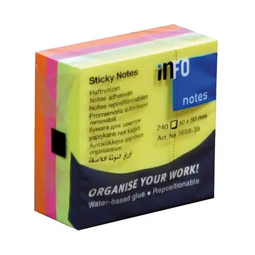 Luna 240-listni blok samolepilnih lističev 50x50mm v fosforescentnih barvah Cene