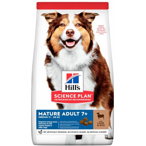 Hill’s Hill's™ Science Plan™ Pas Mature Adult Medium Jagnjetina&Pirinač, 2,5 kg Slike