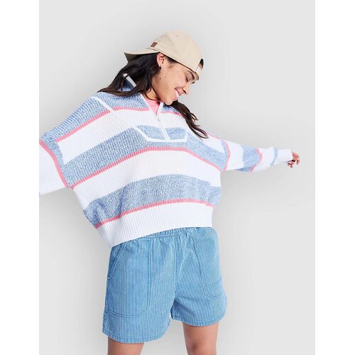 Roxy Stay Wavy Mid Kratke hlace coconut milk denim stripe Slike