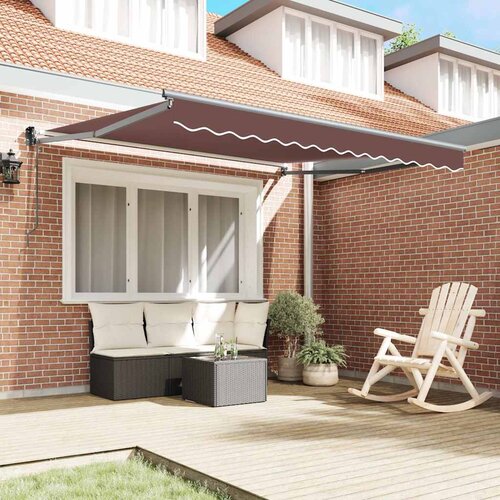 Tenda na automatsko uvlačenje smeđa 300 x 250 cm Slike