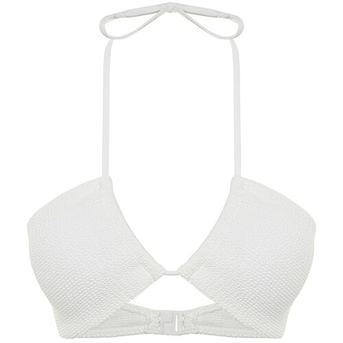 Trendyol Bikini Top - White - Plain Slike