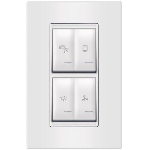 Aling Conel Univerzalno kopalniško stikalo vertikalno 4x16A 250V~ z indikacijo in omarico 4M, belo, (21227082) Cene