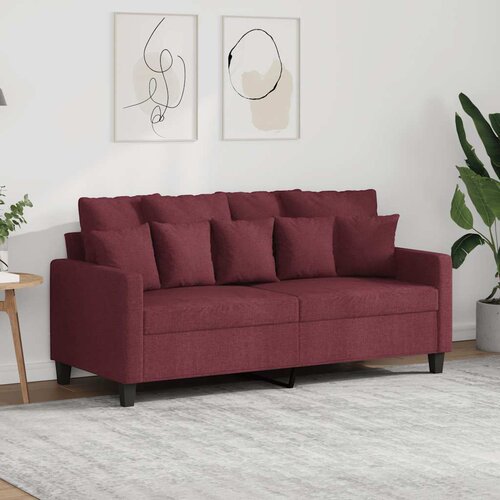  Dvosjed od tkanine crvena boja vina 140 cm Cene