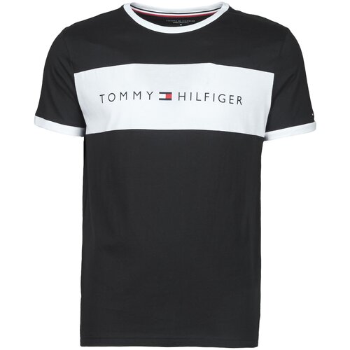 Tommy Hilfiger Majice s kratkimi rokavi CN SS TEE LOGO FLAG Modra Slike