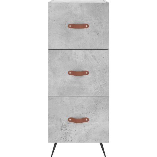  Visoka komoda siva betona 34,5x34x180 cm od konstruiranog drva Slike