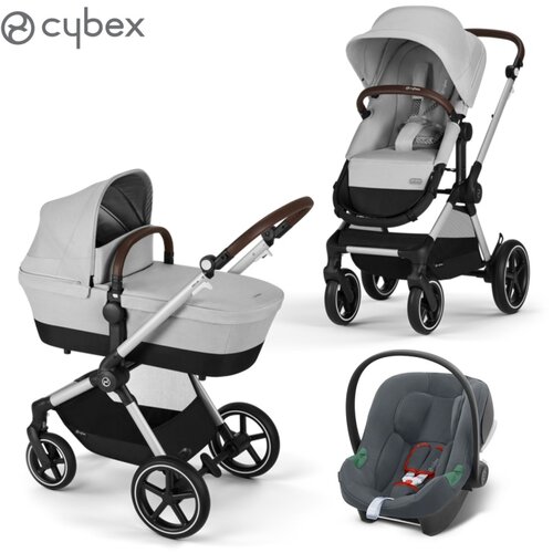 Cybex Gold® dječja kolica 3u1 eos™ lux lava grey (silver frame) + aton™ b2 steel grey Cijene