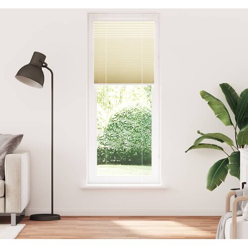  Plisirana zavjesa krem boje 75x200 cm &amp;Scaron;irina tkanine 74,4 cm Poliester Slike