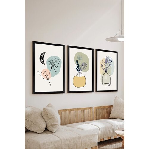 Wallity dekorativna slika Artsycllct18, 33x48cm, 3 dela Slike