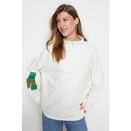 Trendyol Sweatshirt - Ecru - Regular fit Slike