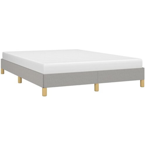  Okvir za krevet bez madraca svjetlosivi 140x200 cm od tkanine Slike