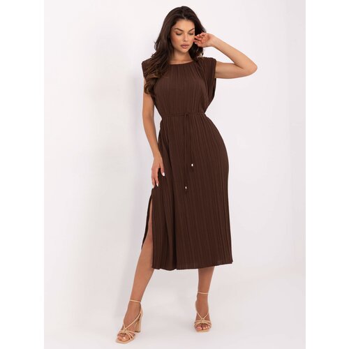 Italy Moda Dress-MI-SK-A2576.86-dark brown Slike
