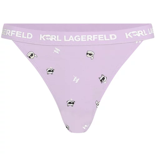 Karl Lagerfeld Spodnje hlačke nude / lila / črna / bela