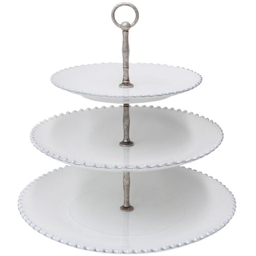 Costa Nova Belo dvonadstropno keramično stojalo Costa Nova Pearl, vi&amp;scaron;ina 33 cm Slike