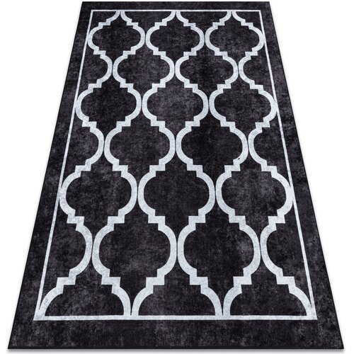 RugsX Preproge MIRO 51639.806 pralna preproga Trellis re&scaron;etka pr 140x190 cm Črna Cene